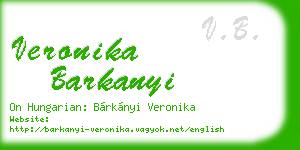 veronika barkanyi business card